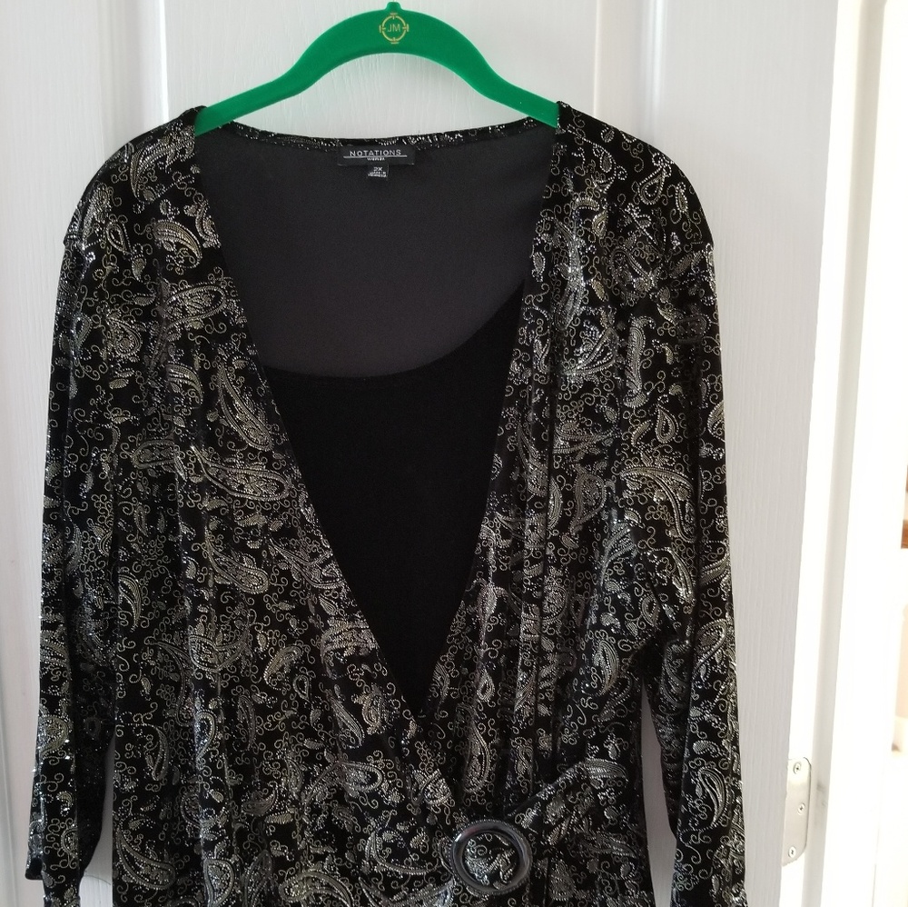 Notations Woman's Velour Blouse